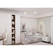 Шкаф двухстворчатый Montreal белый