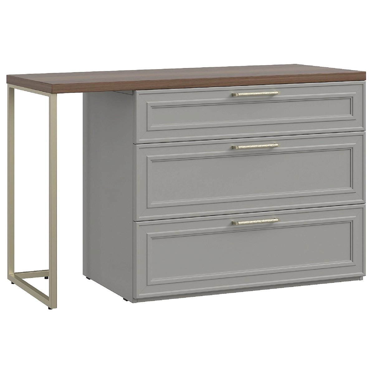 Комод Montreal серый со столом
