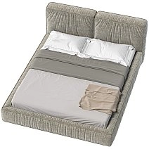 Кровать двуспальная Brioche Premier прямая с подъемным механизмом 160x200