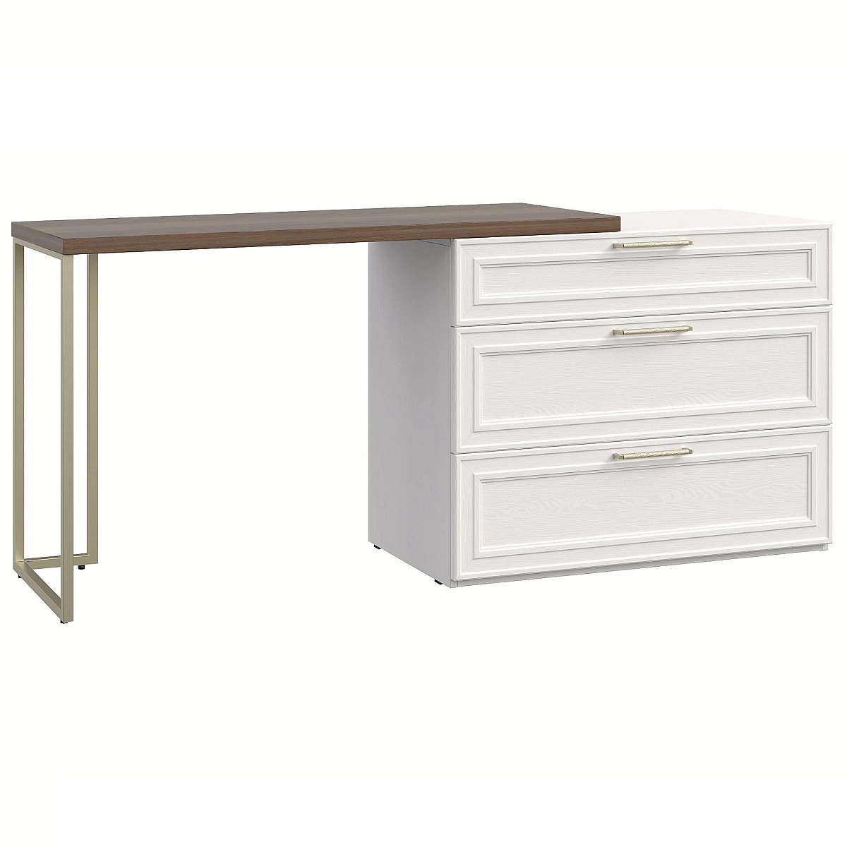 Комод Montreal белый со столом