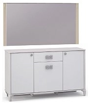 Комод 1ящ., 3дв. (матов.)+зеркало 620
