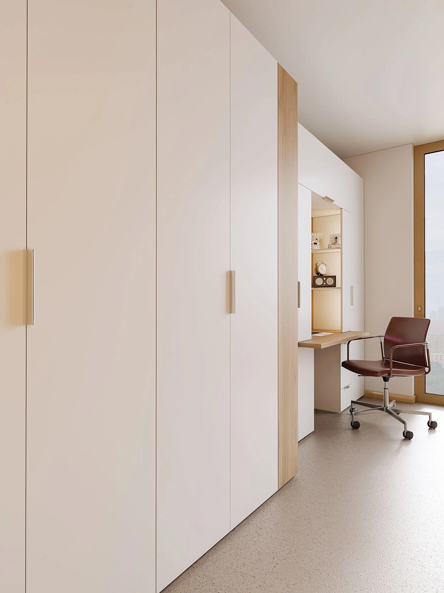 Стол туалетный Soho белая с зеркальной секцией