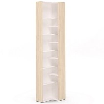 Стеллаж угловой Челси,Римини белая