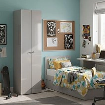 Шкаф двухстворчатый Chelsea серая