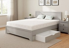 Ящик подкроватный Chelsea,Montreal,Rimini серая для полутораспальной кровати 140