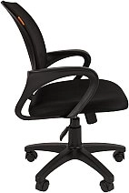 Кресло VT_CH696 ткань черная, сетка черная DW62