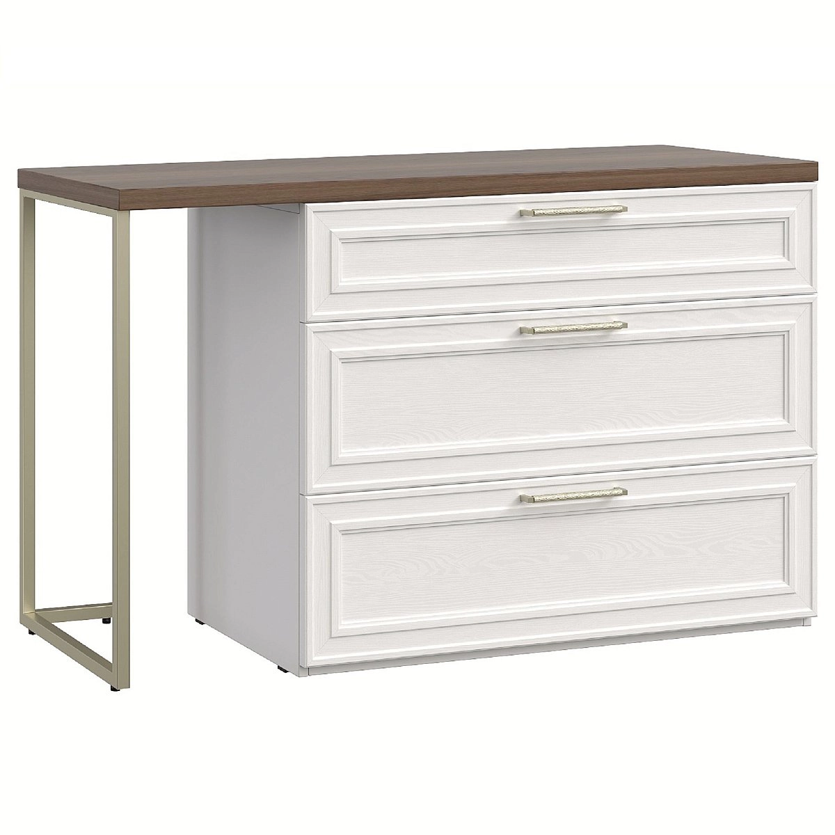 Комод Montreal белый со столом