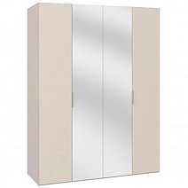 Шкаф четырехстворчатый Soho беж с зеркалами