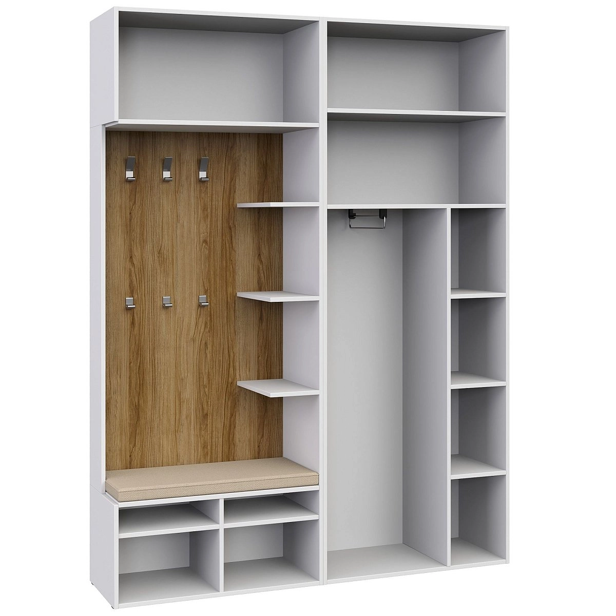 Комплект для прихожей Сохо белая №16