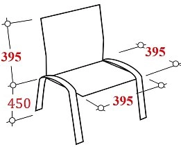 Стул складной КО_ искожа черный РС 04, каркас черный