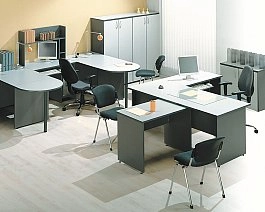 Стол приставной Стратегия серая