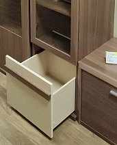 Шкаф 1дв.откид., 1дв.стек.,1ящ., 3щит.полки