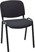 Стул FA_EChair Rio(ИЗО) черн, ткань черная С-11/ТК-1