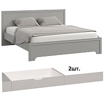 Кровать 2сп. c прям.спинками (1800)+2ящика G99