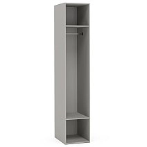 Шкаф одностворчатый Montreal серый с зеркалом