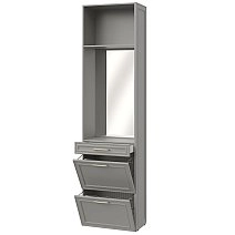 Модуль для прихожей Montreal серый со светильником