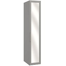 Шкаф одностворчатый Montreal серый с зеркалом