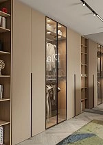 Шкаф двухстворчатый Некст со стеклом 89х61х249