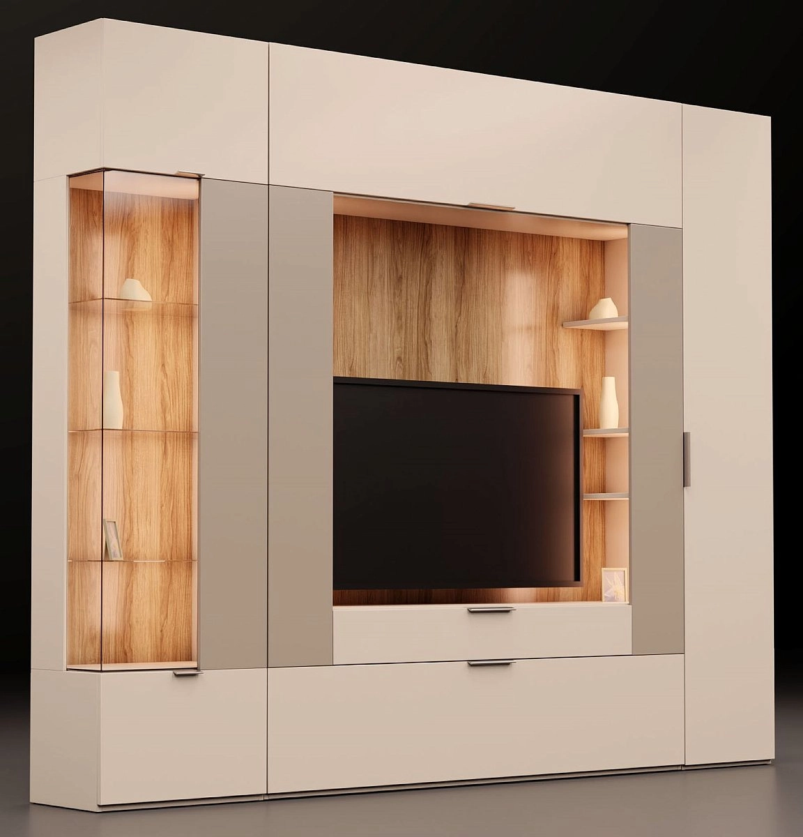 Шкаф одностворчатый Сохо беж