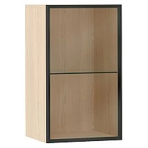 Секция навесная 1дв.стек., стек.полка в.766+свет.JJ13