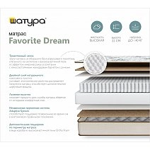 Матрас полутораспальный Dream favorite (нест. >=100< 160)