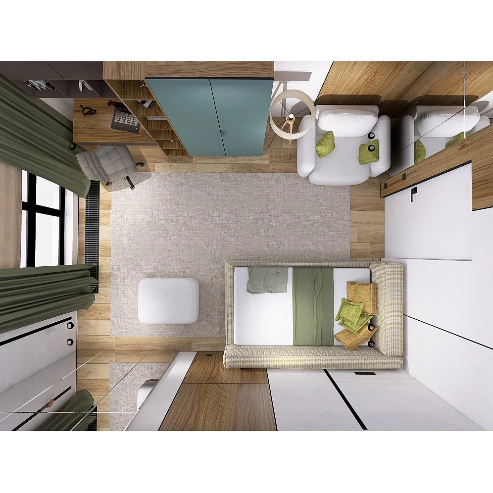 Шкаф Edison распашной напольный