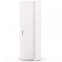 Шкаф переходный со стеллажом Сохо белая