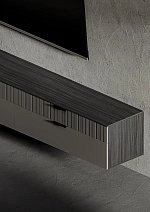 Тумба навесная под телевизор Soho графит