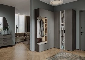 Стеллаж прямой Soho графит