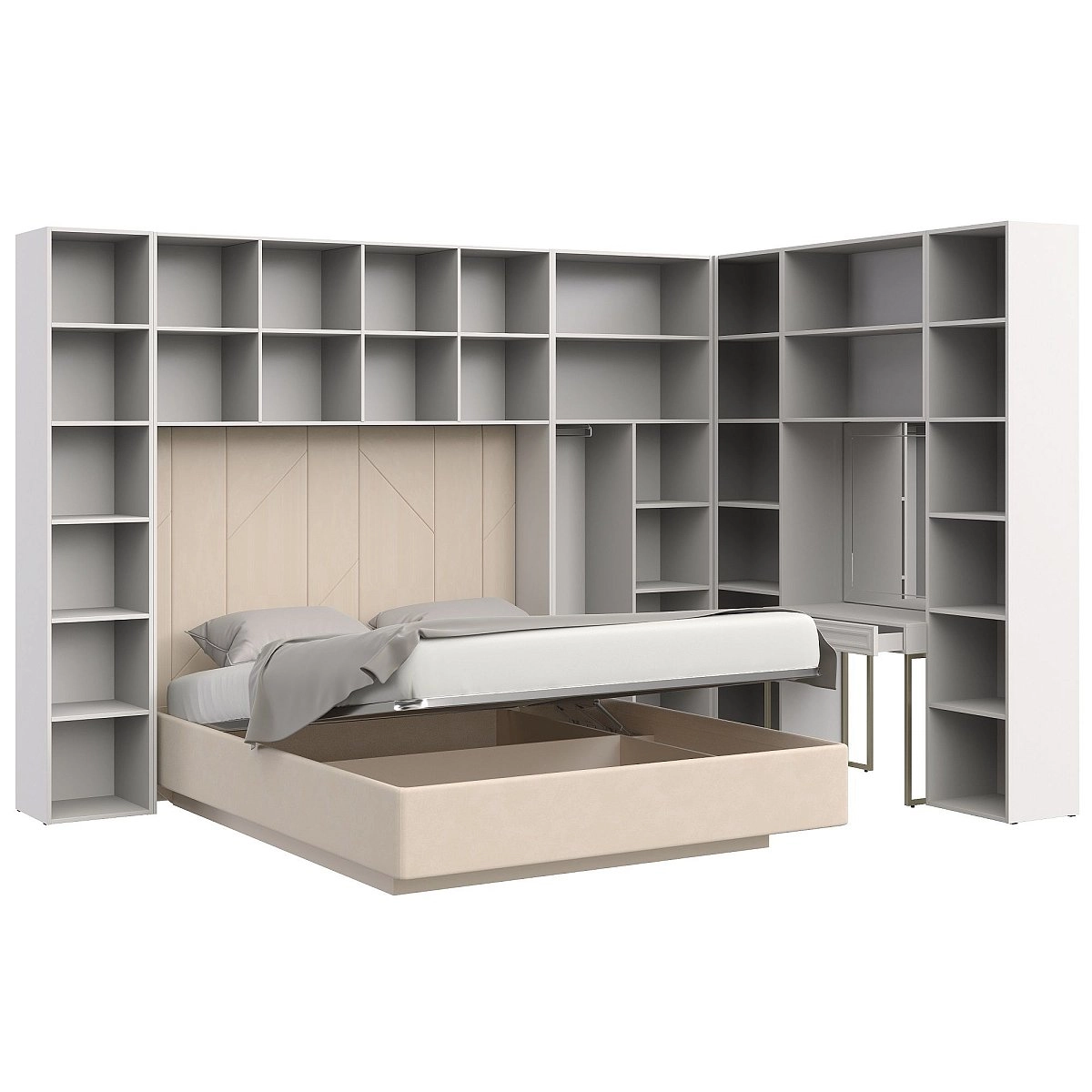 Комплект для спальни Montreal белый №06