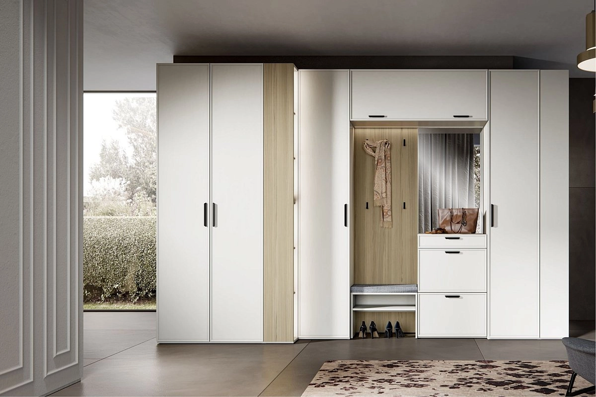 Стеллаж прямой Rimini белая торцевой