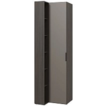 Шкаф переходный со стеллажом Сохо графит