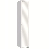 Шкаф одностворчатый Montreal белый с зеркалом
