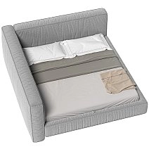 Кровать двуспальная Brioche FIRST угловая левая с подъемным механизмом 180х200