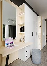 Шкаф одностворчатый Челси белая