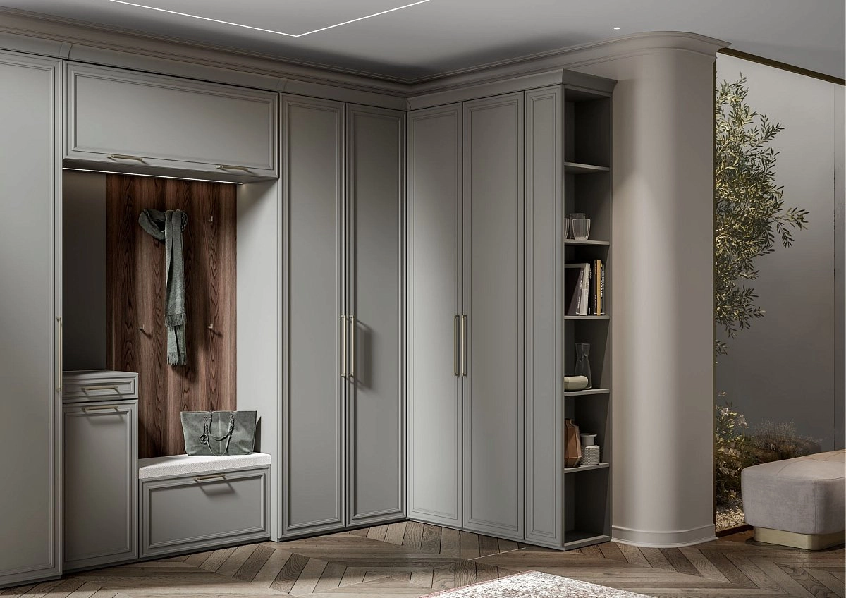 Элемент карниза Монреаль серый