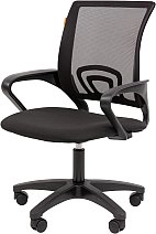 Кресло VT_Chairman 696 LT сетка/ткань черный пластик