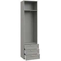 Шкаф одностворчатый Монреаль серый