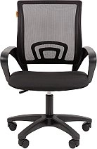 Кресло VT_Chairman 696 LT сетка/ткань черный пластик