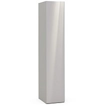 Шкаф одностворчатый Челси,Римини серая с зеркалом