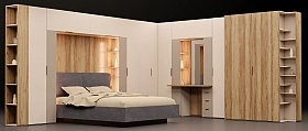 Секция для кровати Soho беж 160