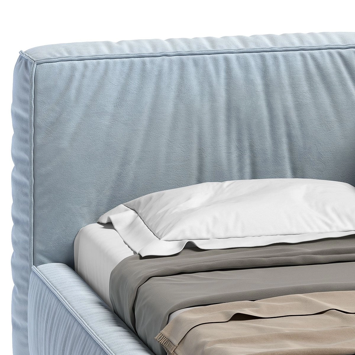 Кровать односпальная 90*200 Бриошь Оптимум угловая правая с подъемным механизмом