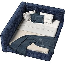 Кровать двуспальная Brioche Premier+ угловая левая с подъемным механизмом 160х200