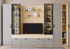 Шкаф-витрина одностворчатый Челси,Римини