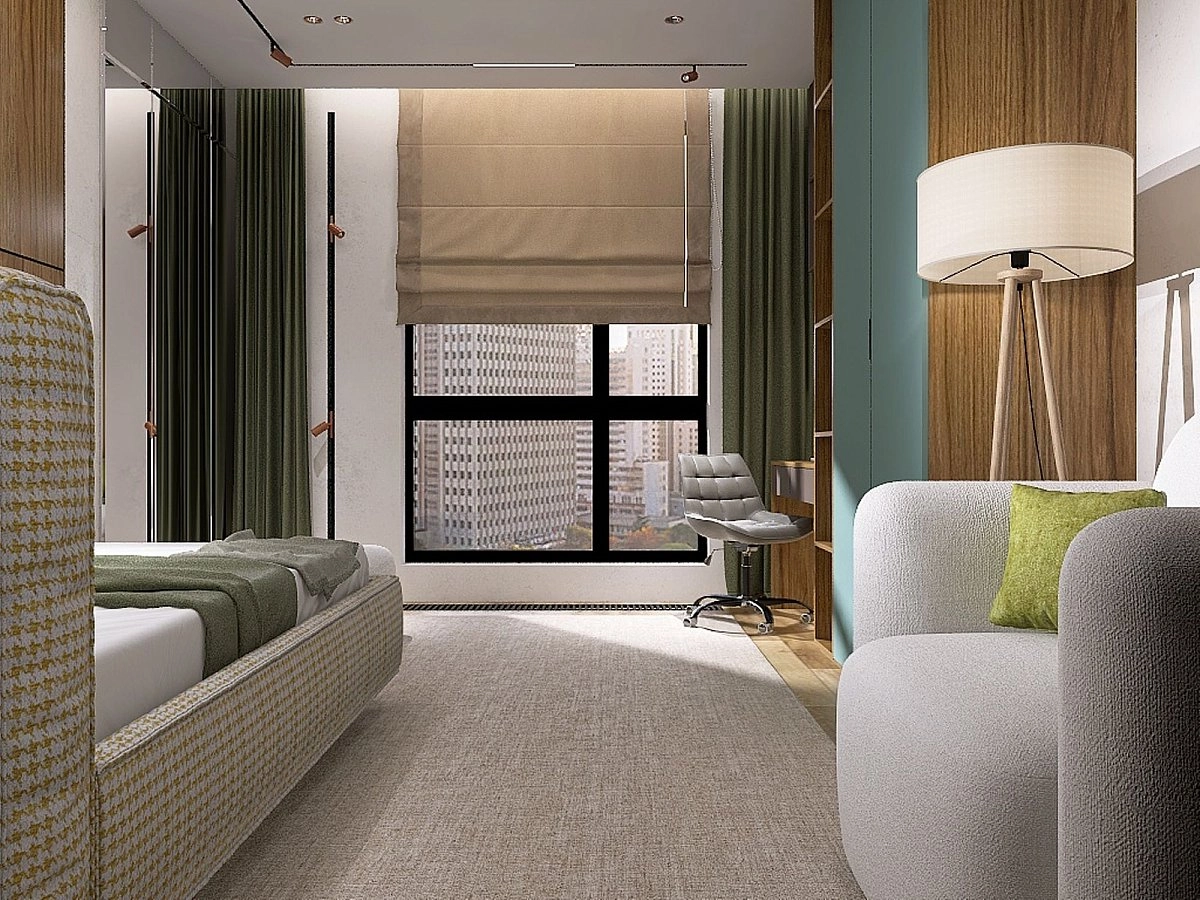 Кровать односпальная Brioche FIRST угловая правая с подъемным механизмом 90х200