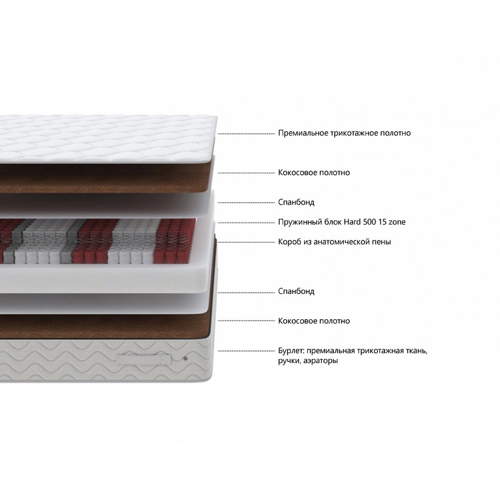 Матрас двуспальный Medicine strong 160х200