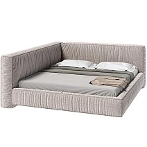 Кровать двуспалльная Brioche Basic угловая левая с подъемным механизмом 180х200