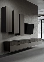Тумба навесная под телевизор Сохо графит