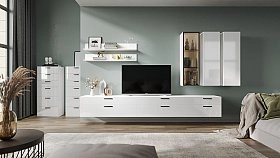 Полка навесная Челси,Монреаль,Римини,Сохо белая