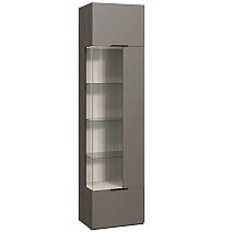 Шкаф-витрина одностворчатый Сохо графит